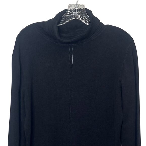 Style & Co Turtleneck Sweater Womens Medium Black New WOT - Picture 3 of 6